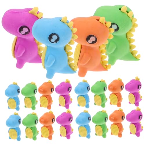 DOITOOL 24 Stück tierischer Radiergummi Dinosaurier geformt Mini erasers for schulsachen gummiwischer gummibierchen Spaß Radiergummis für Studenten Bulk Radiergummi Tiere Plastik von DOITOOL