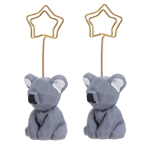 DOITOOL 2Stücke Kreative Cartoon Notizklammern Dekorative Schreibtischornamente Neuartige Tier Design Memo Clips Für Zuhause Und Büro von DOITOOL