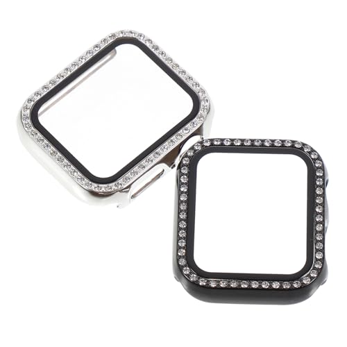 DOITOOL 2Stücke Smartwatch Schutzüberzug Mit Strass Für Langlebige Hülle Kratzfest Leicht Optimaler Schutz Für Ihre Uhr von DOITOOL