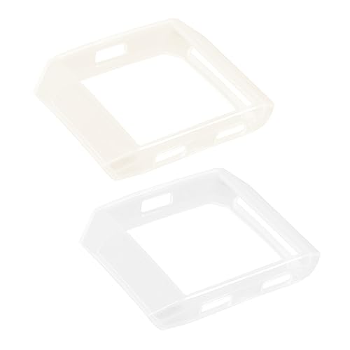 DOITOOL 2Stücke TPU Smartwatch Schutzhülle für Transparent Rauchgrau Flexibles Silikon Gehäuse Passgenauer Zugriff Funktionstasten Stoßfest Leicht von DOITOOL