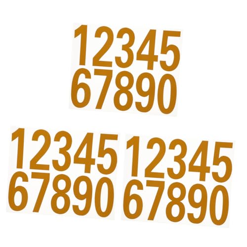DOITOOL 3 Sätze Digitale Reflektierende Aufkleber Vinyl Klein Aufklebernummern Dauerhaft Adresse Hausnummern Für Briefkasten Reflektoren Außen Automobil Farbig Zahlen Yellow Das Haustier DOITOOL 3 Sätze Digitale Reflektierende Aufkleber Vinyl Klein Aufklebernummern Dauerhaft Adresse Hausnummern Für Briefkasten Reflektoren Außen Automobil Farbig Zahlen Yellow Das Haustier von DOITOOL