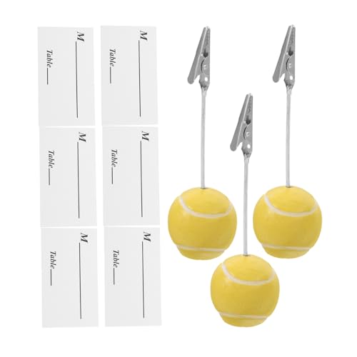 DOITOOL 3 Stück Ball-Memo-Ordner Büroklammer-Memo Halter für Fotoclips Karteninhaber Bildhalter für Tische Bildhalter für Schreibtisch Tischbildhalter NAME Kartenhalter Kunstharz Gelb DOITOOL 3 Stück Ball-Memo-Ordner Büroklammer-Memo Halter für Fotoclips Karteninhaber Bildhalter für Tische Bildhalter für Schreibtisch Tischbildhalter NAME Kartenhalter Kunstharz Gelb von DOITOOL