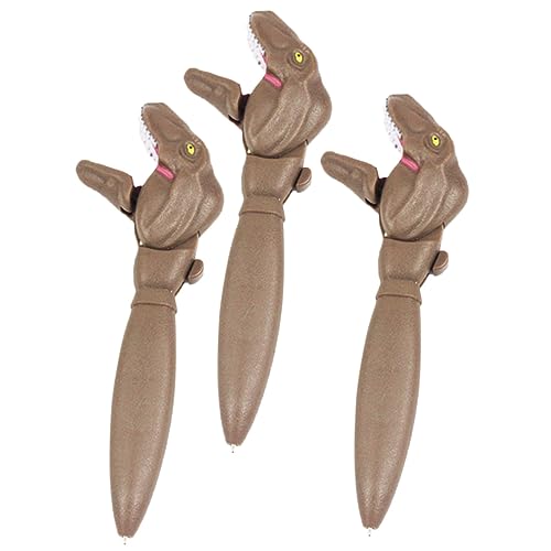 DOITOOL 3 Stück Dinosaurierstift Schreiben süße Stifte Zappelstift Cartoon-Stifte Cartoon-Schreibstift kugelschreiber ballpoint pen Schreibzubehör Schreibversorgung Abs Light Brown DOITOOL 3 Stück Dinosaurierstift Schreiben süße Stifte Zappelstift Cartoon-Stifte Cartoon-Schreibstift kugelschreiber ballpoint pen Schreibzubehör Schreibversorgung Abs Light Brown von DOITOOL