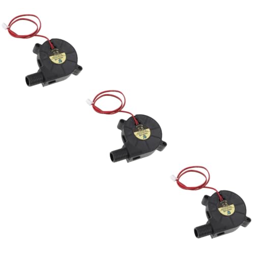DOITOOL 3 Stück kleiner Lüfter für Kühlung Turbo Turbine Micro Blower -Lüfter tragbar aufblasbarer Gebläseventilator Ersatzluftgebläseventilator Ersatzgebläse Gummi Black von DOITOOL