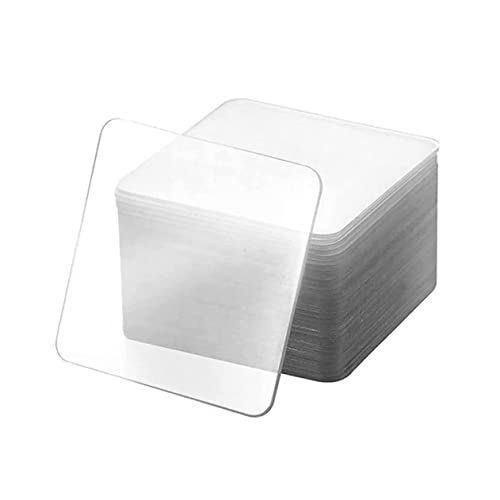 DOITOOL 30 Stück Befestigungsquadrate Kleberaufkleber Klebeband Laptop Vinyl double sided tape doppelseitige klebebänder Nanoband Kassetten für zu Hause Nanotape stark haftend Acryl Weiß von DOITOOL