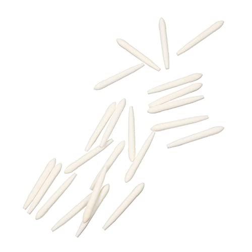 DOITOOL 30 Stück Lackstift Nachfüllmarker Langer Marker Markierstift Malstifte Spitzen Flair Stifte Fine Touch Sign Permanentmarker Lackmarker Spitze Ersatzspitze Faser Weiß von DOITOOL