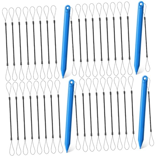 DOITOOL 32 STK Stiftfederkabel Schlüsselband Einziehbares Kabel Stifthalter Elastisches Stift-Lanyard Federseil Für Stylus-Stift Stiftleine Elastizität Plastik Einziehbarer Stift von DOITOOL