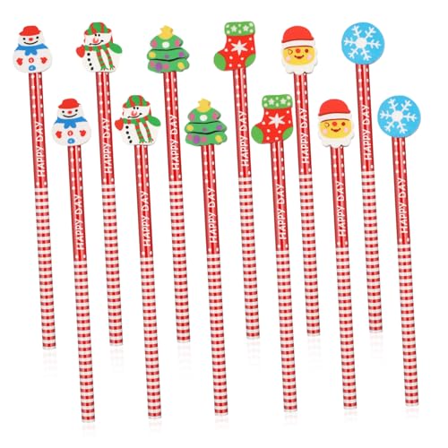 DOITOOL 36 Stück Weihnachts-radierstift-set Radiergummis Für Ferienstudenten Weihnachtsradiergummis Für Weihnachtsstifte Für Süße Bleistifte Bunt Hölzern Rot DOITOOL 36 Stück Weihnachts-radierstift-set Radiergummis Für Ferienstudenten Weihnachtsradiergummis Für Weihnachtsstifte Für Süße Bleistifte Bunt Hölzern Rot von DOITOOL