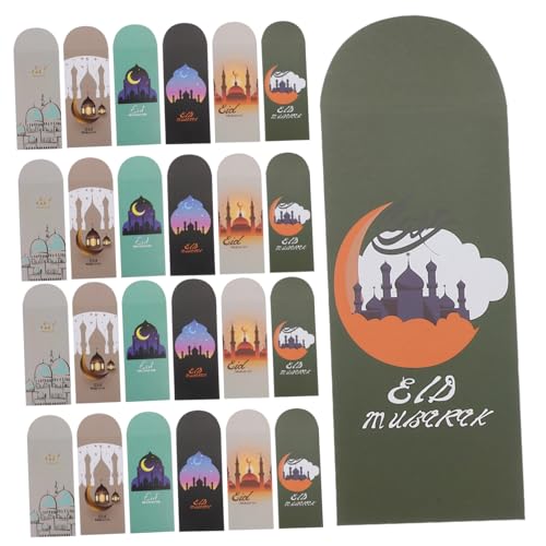 DOITOOL 36 Stück rote umschläge für eid festival Eid-Umschläge Eid-Papierumschläge eid mubarak verpackungsumschläge einzigartige eid mubarak umschläge Briefumschlag von DOITOOL