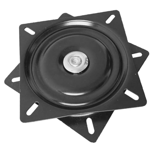 DOITOOL 360 Möbelschwenkmechanismus Platte Einstellbar Rotierend Sitz Drehbar Drehbarer Stuhlsockel Schwenken Büro Arbeitsstuhl Essstühle Stuhlmatte Für Teppich Ergonomisch Black Metall von DOITOOL