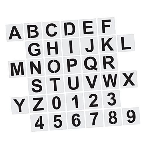 DOITOOL 36Stücke Schablonen für Wiederverwendbare Alphabet Schablonen zum Zeichnen für DIY Kunstprojekte und Freizeitaktivitäten DOITOOL 36Stücke Schablonen für Wiederverwendbare Alphabet Schablonen zum Zeichnen für DIY Kunstprojekte und Freizeitaktivitäten von DOITOOL
