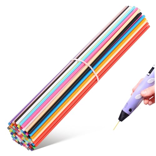 DOITOOL 3D Stift Filament-Nachfüllungen, 110 Stück 2 5-Mm-Pcl-Filament Für 3D-Stift 22 Farben 3D-Druckstift 3D-Doodler-Stiftmaterial Niedertemperatur-3D-Stiftzubehör Doodler Pen von DOITOOL