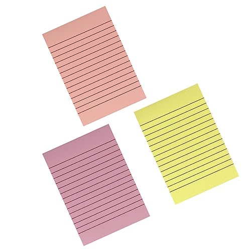 DOITOOL 3Stücke Notizbuch Rot Langlebige Notizblätter Für Schule Büro Und Zuhause Effiziente Planung Und Organisation Pro Notizblock von DOITOOL