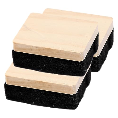 DOITOOL 3Stücke Tafelradierer Aus Holz Weißer Radiergummi Für Trockene Und Abwischbare Für Büro Und Unterricht Staubfreies Radieren von DOITOOL