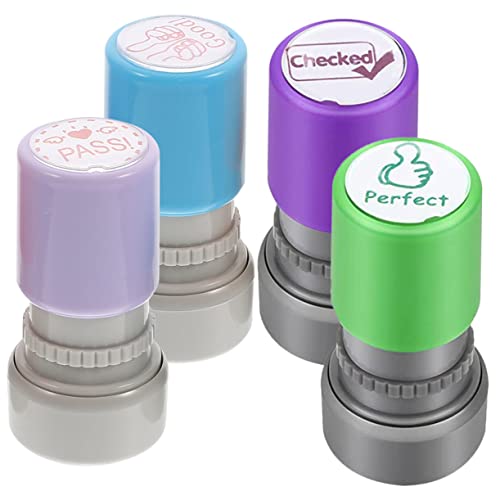 DOITOOL 4 Stück Ermutigungskapitel Schule Pads Lehrerstempel für das Klassenzimmer Vinyl Stamper Lehrer Ermutigungsstempel Bewertungsstempel für Lehrer Elementary Plastik DOITOOL 4 Stück Ermutigungskapitel Schule Pads Lehrerstempel für das Klassenzimmer Vinyl Stamper Lehrer Ermutigungsstempel Bewertungsstempel für Lehrer Elementary Plastik von DOITOOL