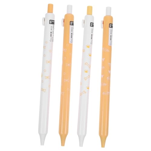 DOITOOL 4 Stück Gelstift-Set Gel-Tintenstift neutral mehrfarbig Erwachsene süßer Stift Blau tragbare Gelschreiber weich schreibender Gelstift Gelschreiber für Journaling Cartoon-Stifte Abs von DOITOOL
