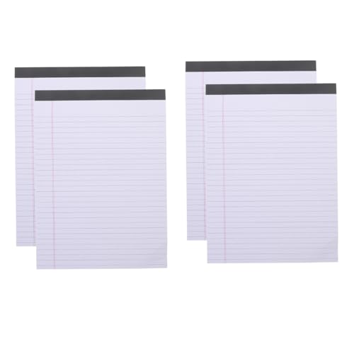DOITOOL 4 Stück Papier nehmen schmucklos linierte Papierblöcke gefüttert liniertes Papier Notizbücher Masse Notizbuch ausgekleideter Notizblock Pads legaler Block Weiß DOITOOL 4 Stück Papier nehmen schmucklos linierte Papierblöcke gefüttert liniertes Papier Notizbücher Masse Notizbuch ausgekleideter Notizblock Pads legaler Block Weiß von DOITOOL