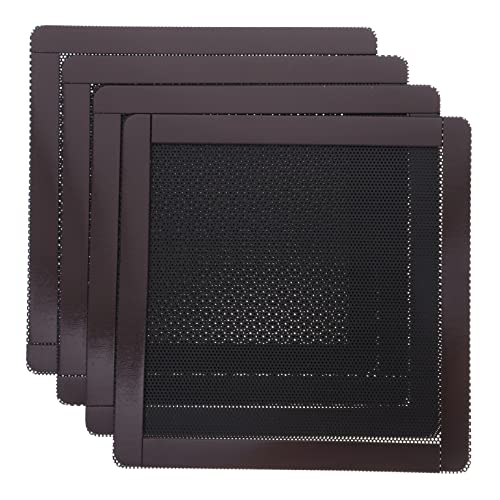 DOITOOL 4 Stück Pro Stück Staubnetz Bildschirm Filterstaubdicht filtern Staubfilter für Computergehäuse Lüfter Staubfilter Lüfterabdeckung Fan-Computer-Mesh PVC Black von DOITOOL