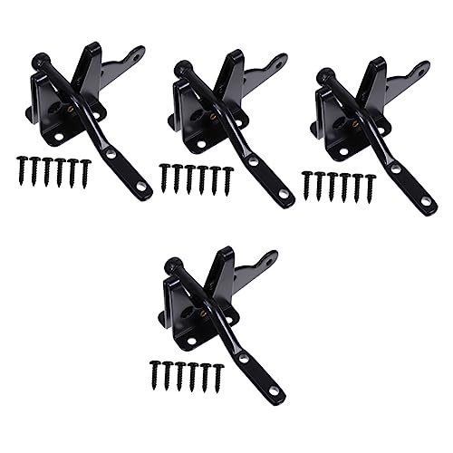 DOITOOL 4 Stück Zaunscharnier Nicht Posten Keine Clips Posten Zaunpfahltreiber Torschlösser Für Metallzäune Outdoor-laufstall Torgriff T-werkzeug Glattes Haar Handhaben Kohlenstoffstahl von DOITOOL