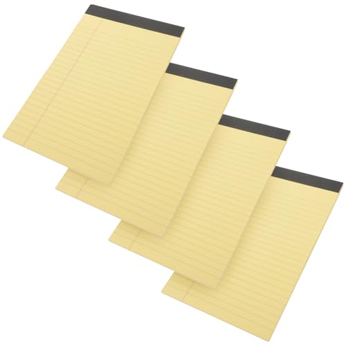 DOITOOL 4 juristischer Notizblock Zeitplaner studienplaner schülerplaner notizblöcke notizbuch Schriftsteller Memo-Notizbuch Abreißbarer Planungsnotizblock Seitenreiter Papier Yellow von DOITOOL
