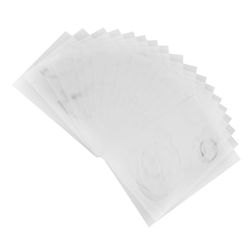 DOITOOL 40 Stück Alphabet-malvorlage Alphabet-vorlagen Schablone Schriftzeichen Brief Groß Buchstabenform Malen Formen Zeichnungsvorlage Formen Zeichnen Weiß Plastik von DOITOOL