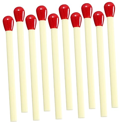 DOITOOL 40 Stück kleine Schreibstifte runden kugelschreiber ballpoint pen schreibwaren set kugleschreiber Cartoon-Streichholzstifte entzückende kleine Stifte Plastik Yellow von DOITOOL