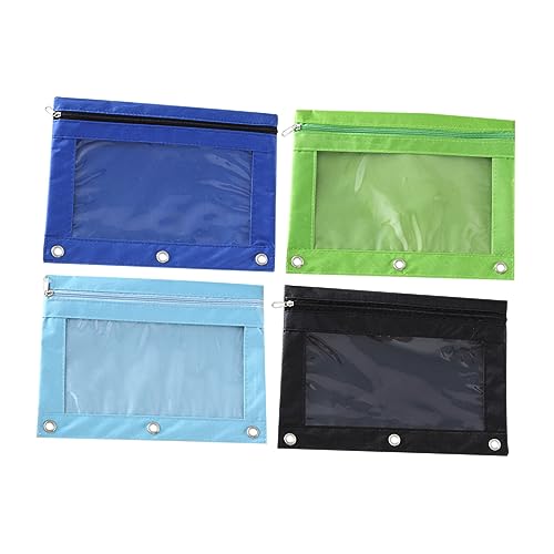 DOITOOL 4Stücke Binder Stiftbeutel Aus Oxford Und Multifunktionale Federmäppchen Für Ordner Und Dokumentenorganisation von DOITOOL