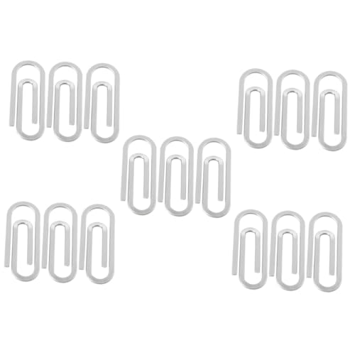 DOITOOL 5 Sätze Geldbörse Papierclips Schreibtisch Büroklammer Tragbarer Dateiclip Kleine Büroklammern Klammern Für Papier Geldklammern Halteklammern Rostfreier Stahl Silber 3 Stücke * 5 von DOITOOL
