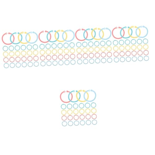 DOITOOL 5 Sätze Plastikschnallring Farbe Scrapbook Binder Ringe Für Ringe Masse Farbig Bindungsringe Loser Blattring Bindering Loseblatt-binderringe Aus Kunststoff Bücherringe 80 Stück * 5 DOITOOL 5 Sätze Plastikschnallring Farbe Scrapbook Binder Ringe Für Ringe Masse Farbig Bindungsringe Loser Blattring Bindering Loseblatt-binderringe Aus Kunststoff Bücherringe 80 Stück * 5 von DOITOOL
