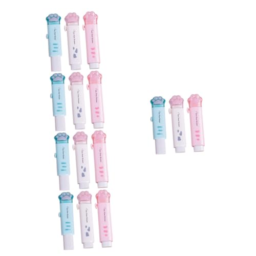 DOITOOL 5 Sätze Radiergummi Für Katzen Pfoten Mini Gummis Für Klaue Rosa Radiergummi Haustier Weiß Schulversorgung Radiergummis Süße Kawaii-radiergummis 3 Stück * 5 von DOITOOL