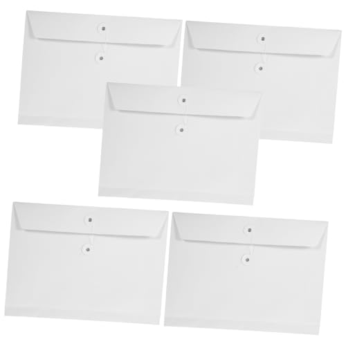 DOITOOL 5 Stück Aktenhalter Dateiordner-Organizer Dokumentenmappen wasserdichtes Dokumenthalter tragbare Aktentaschen Dokumentenumschläge Dokumententasche Papier Weiß DOITOOL 5 Stück Aktenhalter Dateiordner-Organizer Dokumentenmappen wasserdichtes Dokumenthalter tragbare Aktentaschen Dokumentenumschläge Dokumententasche Papier Weiß von DOITOOL