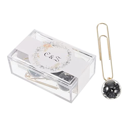 DOITOOL 5 Stück Lesezeichenpapierstift Lesezeichen-clip Rostfrei Büronotizclip Memo-clip Büronotizklammern Büroklammer Halter Für Büronotizen Dateien Mit Clips Zinklegierung von DOITOOL