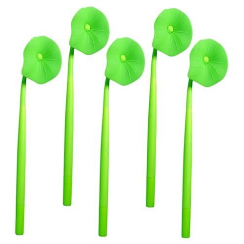 DOITOOL 5 Stück Lotusblatt-Gelstift Schreiben Schulstifte Stifte Masse süße Stifte ästhetisch kugelschreiber skizzieren Neutraler Stift Gel Stift Schreibstift süßer Stift Kieselgel Green DOITOOL 5 Stück Lotusblatt-Gelstift Schreiben Schulstifte Stifte Masse süße Stifte ästhetisch kugelschreiber skizzieren Neutraler Stift Gel Stift Schreibstift süßer Stift Kieselgel Green von DOITOOL