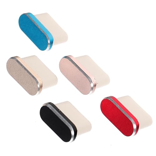 DOITOOL 5 Stück Typ-C-Staubstopfen Ladung Staublochstopfen mehrere USB-c typ c handyschutz Handytasche zubehör für mobiltelefone phonecase reinigungsbürste Stecker Ladeanschlussschutz von DOITOOL