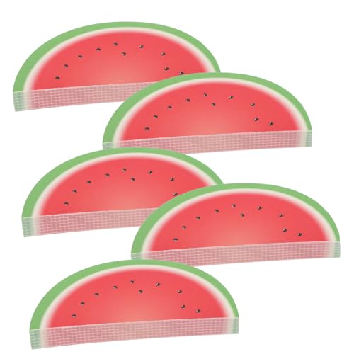 DOITOOL 5 Wassermelonen-Notizblock notizbuch Planer-Notizblock zum Abreißen für die Planung Einkaufsliste für Lebensmittel Planer zu tun Täglicher Planungsnotizblock für Notizen Papier rot von DOITOOL
