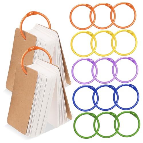 DOITOOL 50 Stück Farbenfroher Schlüsselbund -Anhängerring Papierringe Notizbücher Stichworte Bindung lose schlüsselanhänger offene ringe schlüsselringe Notebook-Discs Ordnerringe Metall DOITOOL 50 Stück Farbenfroher Schlüsselbund -Anhängerring Papierringe Notizbücher Stichworte Bindung lose schlüsselanhänger offene ringe schlüsselringe Notebook-Discs Ordnerringe Metall von DOITOOL