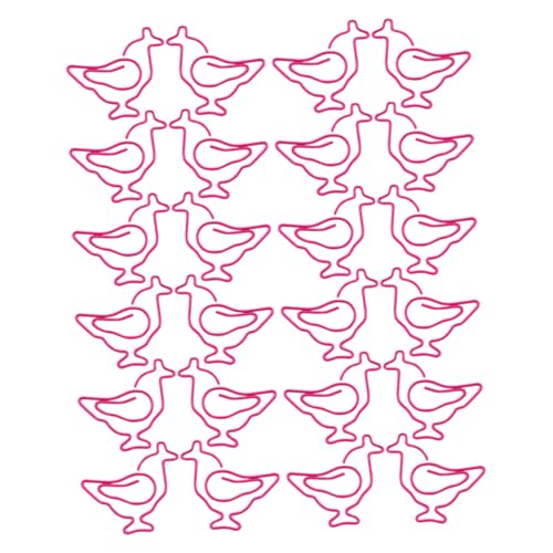 DOITOOL 50 Stück Hühnchen -Lesezeichen Wandteppich-Clips winzige Heftklammern Jumbo-Büroklammern Metallclip Hühnerclip Bürobedarf in Pastelltönen Prong-Ordner Plastik Rosig DOITOOL 50 Stück Hühnchen -Lesezeichen Wandteppich-Clips winzige Heftklammern Jumbo-Büroklammern Metallclip Hühnerclip Bürobedarf in Pastelltönen Prong-Ordner Plastik Rosig von DOITOOL