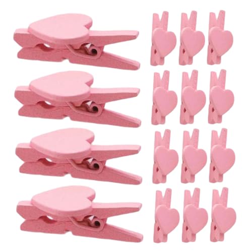 DOITOOL 50 Stück Liebesclip Mikrobinderclips Notizhalter Für Büroklammern Desktop-memohalter Tischbildhalter Mini -papierclips Fotohalter Für Bilder Memo-papierhalter Holz Rosa DOITOOL 50 Stück Liebesclip Mikrobinderclips Notizhalter Für Büroklammern Desktop-memohalter Tischbildhalter Mini -papierclips Fotohalter Für Bilder Memo-papierhalter Holz Rosa von DOITOOL