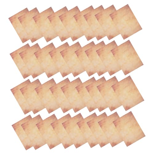 DOITOOL 50 Stück Vintage-Briefkopfpapier antikes Briefpapier klassisches Papier büro schule versorgung Zertifikatspapierdruck Vintage altes Pergamentpapier Brown von DOITOOL