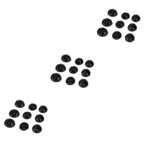 DOITOOL 3er-Set Kabelclips Für Den Schreibtisch 1/2/3-loch-drahthalter Kabel-Organizer Für Tv Pc Home Office Schwarz Für Ordnung in Ihrem 18 Stück X 3 DOITOOL 3er-Set Kabelclips Für Den Schreibtisch 1/2/3-loch-drahthalter Kabel-Organizer Für Tv Pc Home Office Schwarz Für Ordnung in Ihrem 18 Stück X 3 von DOITOOL