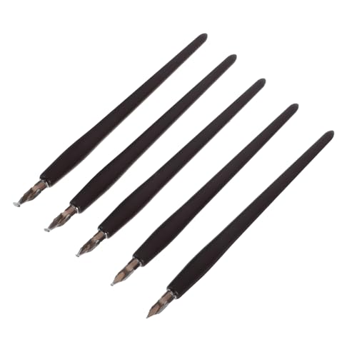 DOITOOL 5Er Set Stift Füllfederhalter zum Zeichnen Dekoration zeichnen Füller Kalligraphie-Füllfederhalter handgeschnitzte Stempel Holz Dark Brown DOITOOL 5Er Set Stift Füllfederhalter zum Zeichnen Dekoration zeichnen Füller Kalligraphie-Füllfederhalter handgeschnitzte Stempel Holz Dark Brown von DOITOOL