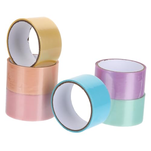 DOITOOL 6 Rollen klebriges Papierband Hände Erwachsene Herstellung sensorisch geldgeschenke weihnachten bastelzeug funny toys balles fun toy farbiges Klebeband klebriges Rollband von DOITOOL