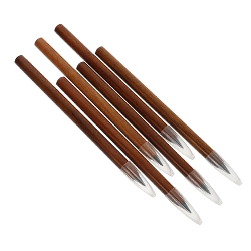 DOITOOL 6 Stück Bleistifte Aus Massivholz Ohne Anspitzen Unendliche Ewige Bleistifte Skizzieren Handschrift Ewiges Zeichnen Wiederverwendbar Tintenloser Bleistift Für Zum Anspitzen von DOITOOL