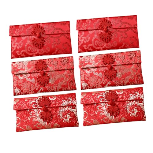 DOITOOL 6 Stück Der Gewinn des roten Umschlags ist eine Tasche Party Neujahr Knoten Jahr rote Umschläge Seidenrote Umschläge Stoff briefumschläge roter Umschlag rotes Paket DOITOOL 6 Stück Der Gewinn des roten Umschlags ist eine Tasche Party Neujahr Knoten Jahr rote Umschläge Seidenrote Umschläge Stoff briefumschläge roter Umschlag rotes Paket von DOITOOL