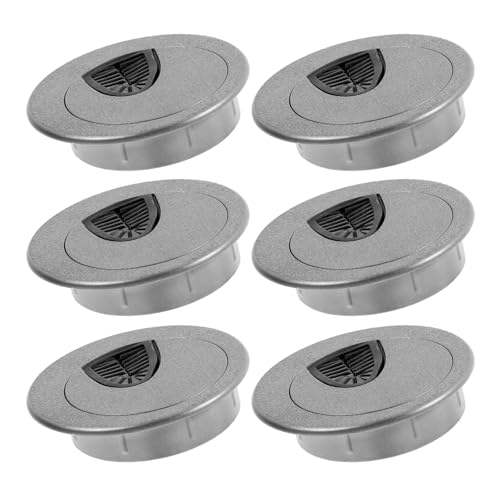 DOITOOL 6 Stück Schreibtisch-Durchführung Schreibtisch-Durchführung 2 Zoll (50 Mm) Schreibtisch-Kabeldurchführung Schreibtisch-Kabellochabdeckungen Mit Lochsäge Ideale Lösung Für Büro- von DOITOOL