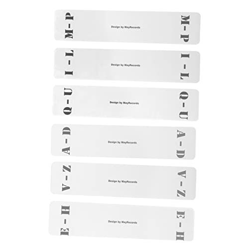 DOITOOL 6 Stück Sortierkarte Aufzeichnen Trennwände Für Schallplatten Vinyl Schallplattenteiler Registerkarten Schallplatten Alben Vertikaler Label-plattenorganisator Weiß Acryl DOITOOL 6 Stück Sortierkarte Aufzeichnen Trennwände Für Schallplatten Vinyl Schallplattenteiler Registerkarten Schallplatten Alben Vertikaler Label-plattenorganisator Weiß Acryl von DOITOOL