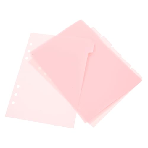 DOITOOL 6 Stück Teilen Von Seite Lünette Trennwände Für 3 Ringbücher Notebook-trennlaschen Index-tabs Mehrere Notizbücher Bindemittel-separatoren Universitätsnotizbuch Farbig Klein Pp Rosa von DOITOOL