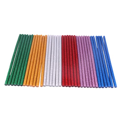 DOITOOL 60 Stück Glitzer heißer Schmelzstock packwürfel packete Heißklebesticks haushaltsgeräte Heißklebestifte Heißkleber groß Dichtstift kleben Heißklebestift selber machen Eva Colorful von DOITOOL