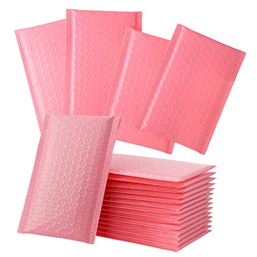 DOITOOL 60 Stück Luftblasenbeutel Dokumentenumschlag Klare Verpackung Packwürfel komprimierbar Post- Mailer polstermaterial luftpolstertasche Lieferpaket Taschen Packungstaschen Sport Rosa von DOITOOL