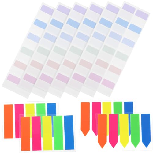 DOITOOL 640 Stück office zubehör schoot Markierung paper tig markers Lesezeichen Notizen durchsehen Textmarker Bandfahnen Annotierende Registerkarten Klebezettel für den Notizblock Papier von DOITOOL